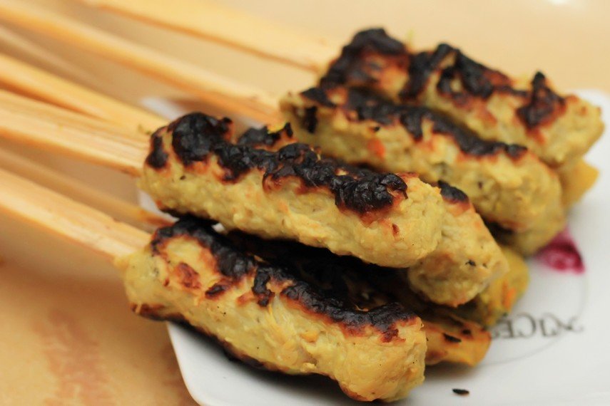 Taste the typical “Sate Lilit” Twisted Satay in Klungkung